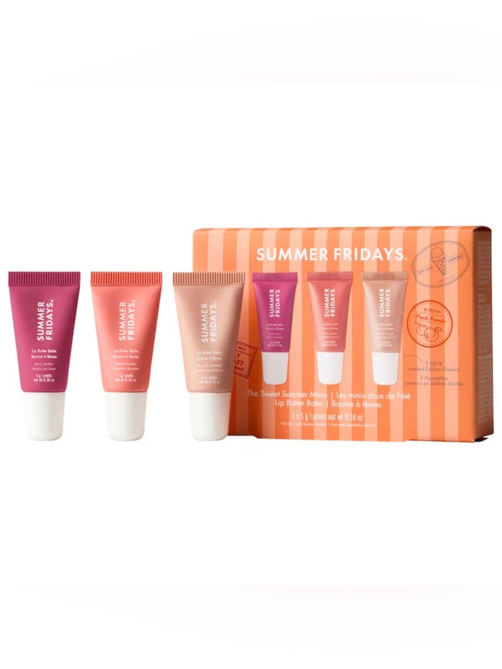 Summer Fridays The Sweet Summer Minis Lip Butter Balm Trio Set